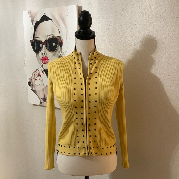 Kenar Sweaters - ❌SOLD❌🟡Sweater - Ribbed & studded high-collar / Size M / NEW! No tags / Comfy